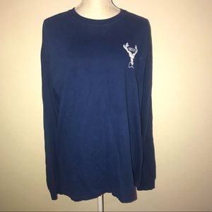 Jadelynn Brooke blue long sleeve southern tee Large